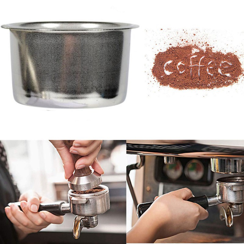 2 Cốc Lọc Thay Thế 51mm 4 Lớp Cho Máy Hút Bụi Delop Ec680 / Ec685 Espresso