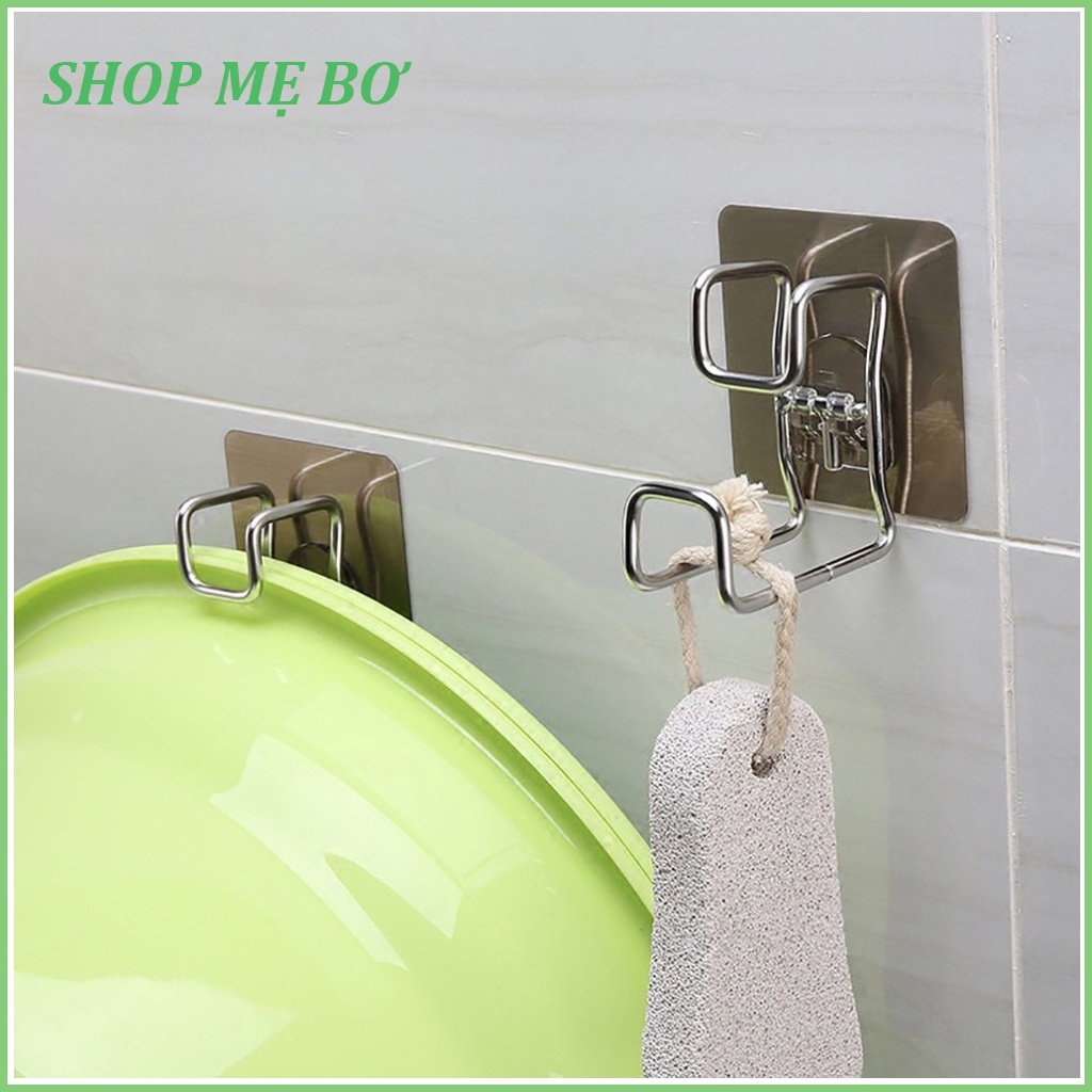 Móc treo/ Giá treo chậu, đồ dùng nhà tắm, nhà bếp bằng inox siêu chắc