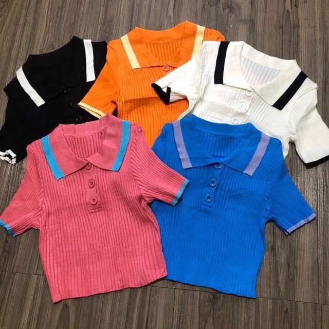 Áo croptop polo