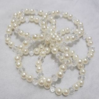 Vòng tay hạt tròn trắng ngà