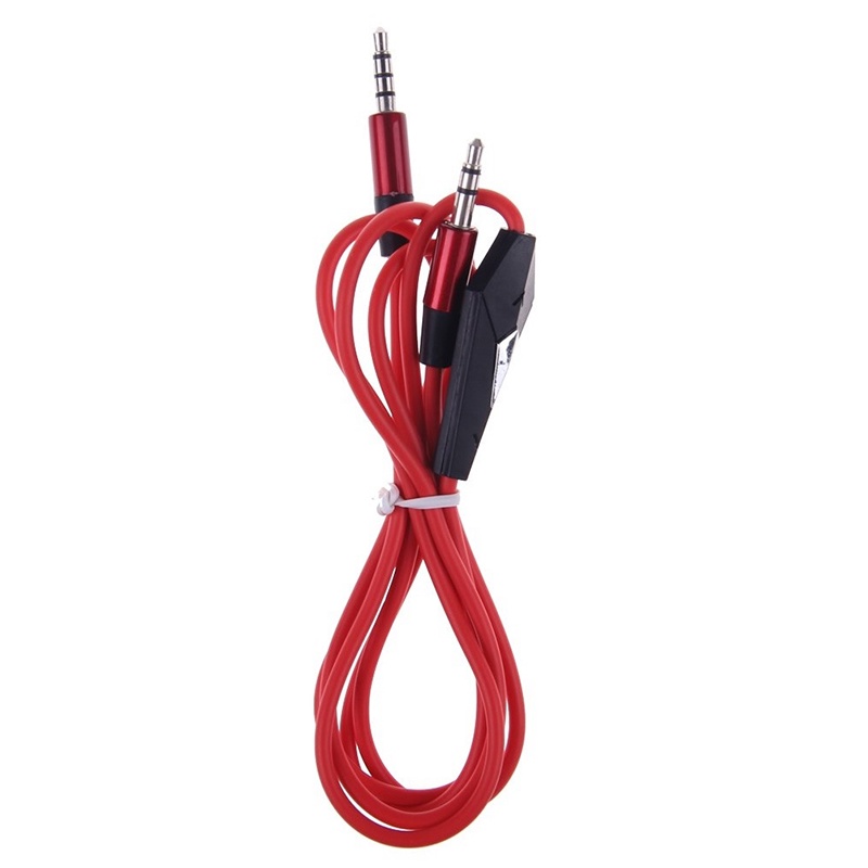 Dây Cáp Mở Rộng Nối Tai Nghe Đầu 3.5mm Thông Dụng Màu Đỏ Đen