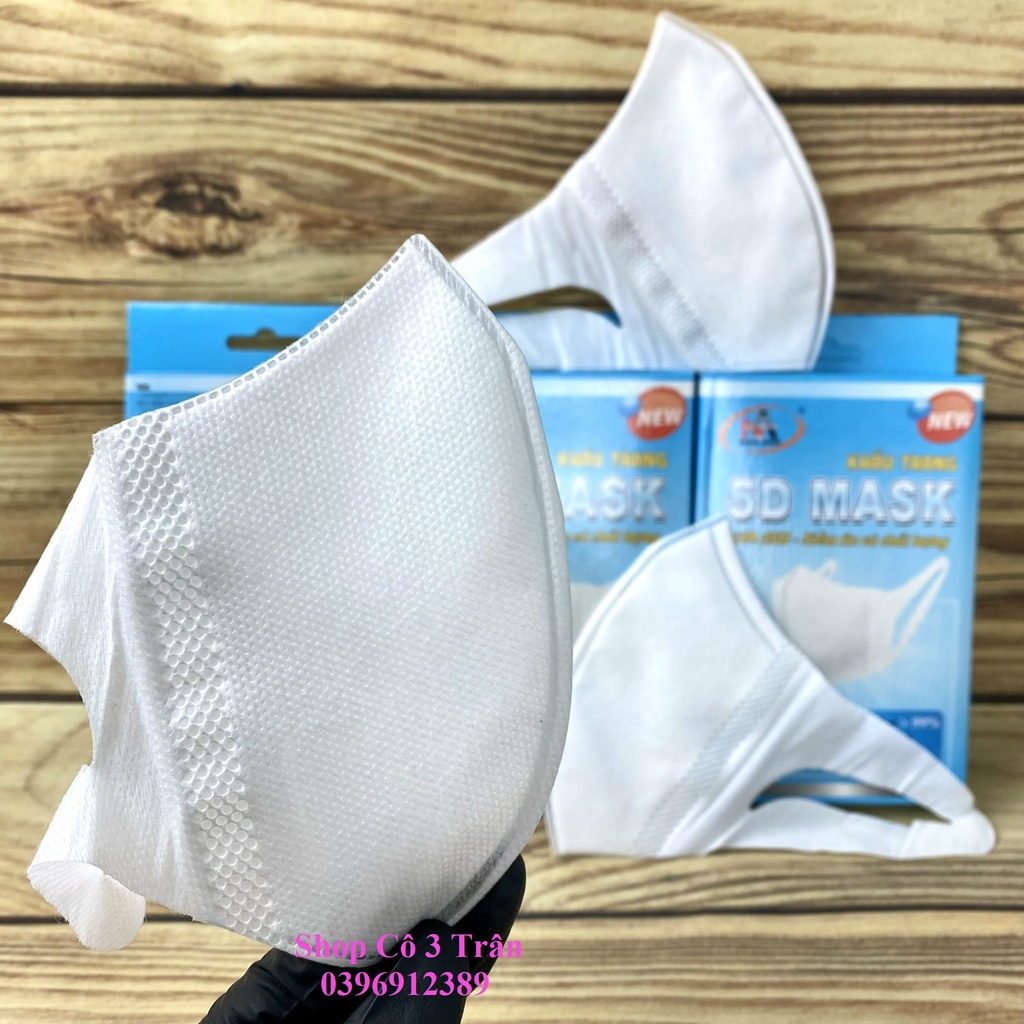 10 Cái Khẩu Trang 5D Mask QUAI VẢI FAMAPRO Chính Hãng Nam Anh