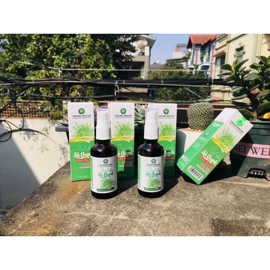Tinh dầu sả chanh, xông phòng, đuổi muỗi Thảo Mộc Đồng Quê - 50ML