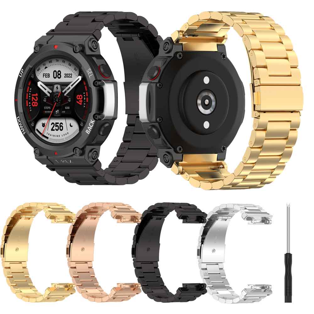 Dây Đeo Inox Cho Đồng Hồ Thông Minh Huami Amazfit T-Rex 2 Amazfit T-Rex2