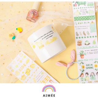 Hình dán DIY trang trí Sticker dán tủ, sổ, nhật kí