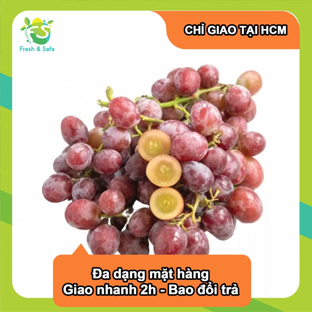 Nho đỏ không hạt nhập khẩu - 500gr