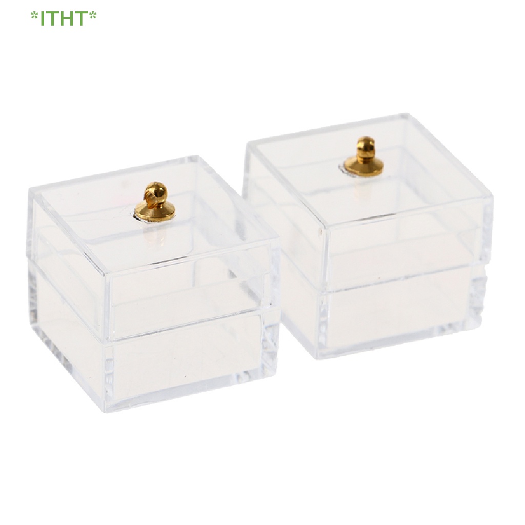 Hũ Thủy Tinh Mini Đựng Kẹo Hình Gấu Dễ Thương Trang Trí Nhà Búp Bê Mới