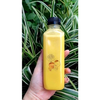 Chai Nhựa Đựng Trà Sữa 330ml Đã Kèm Nắp.Chai Tam Giác,Chai Vuông Dẹp,Chai Tròn,Chai Vuông.