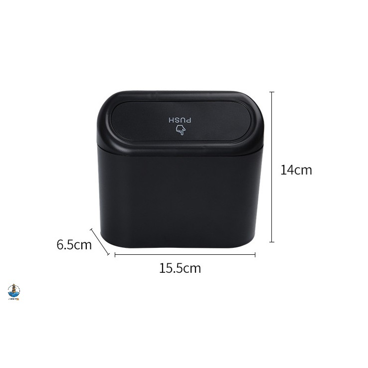 Thùng Rác mini Màu Đen Tiện Dụng Cho Xe Hơi