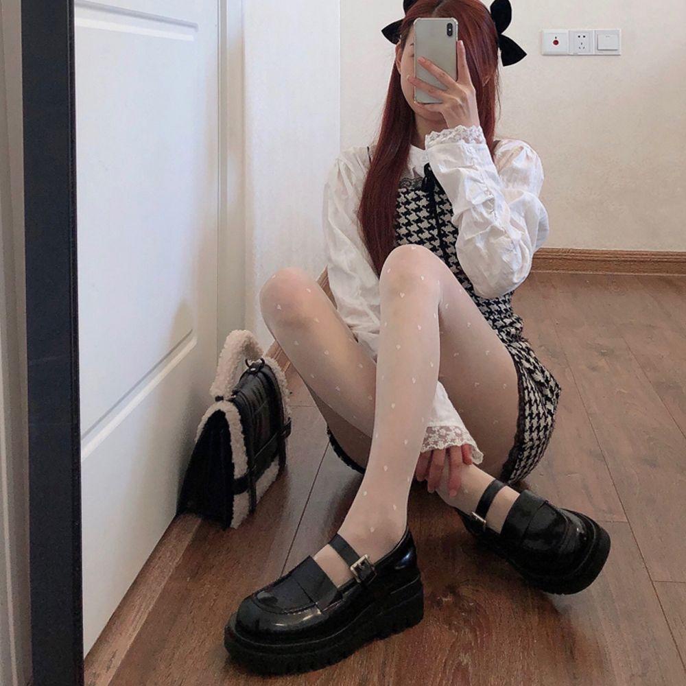 Quần Tất Lưới Xuyên Thấu Thoáng Khí Phong Cách Lolita Cho Nữ