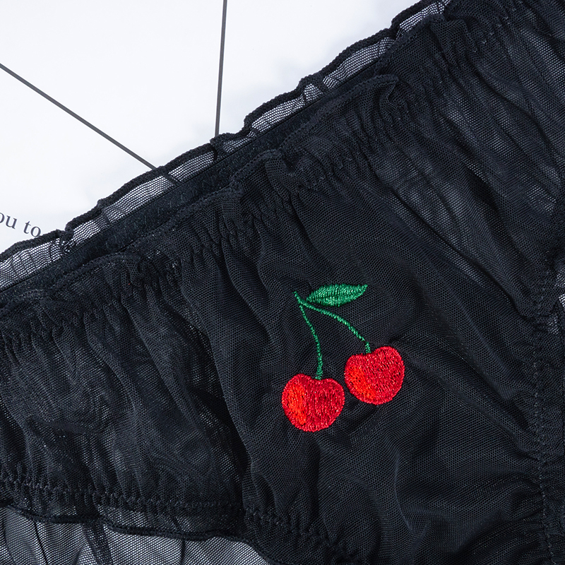 Quần lót lưng thấp phối ren quyến rũ size S-XL thời trang dành cho nữ