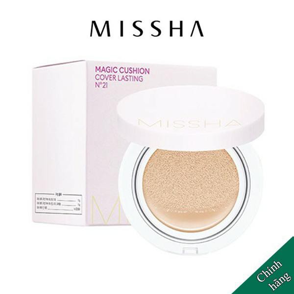 Phấn Nước Che Phủ Hoàn Kiềm Dầu Missha M Magic Cushion Cover Lasting SPF50+/PA+++ 15g