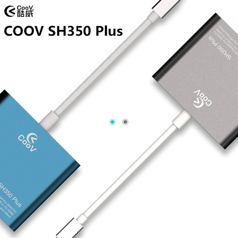 [Mã 253ELSALE hoàn 7% đơn 300K] Coov SH350 Plus: xuất hình ảnh 4K/60FPS cho Nintendo Switch, SamSung, MacBook, Huawei