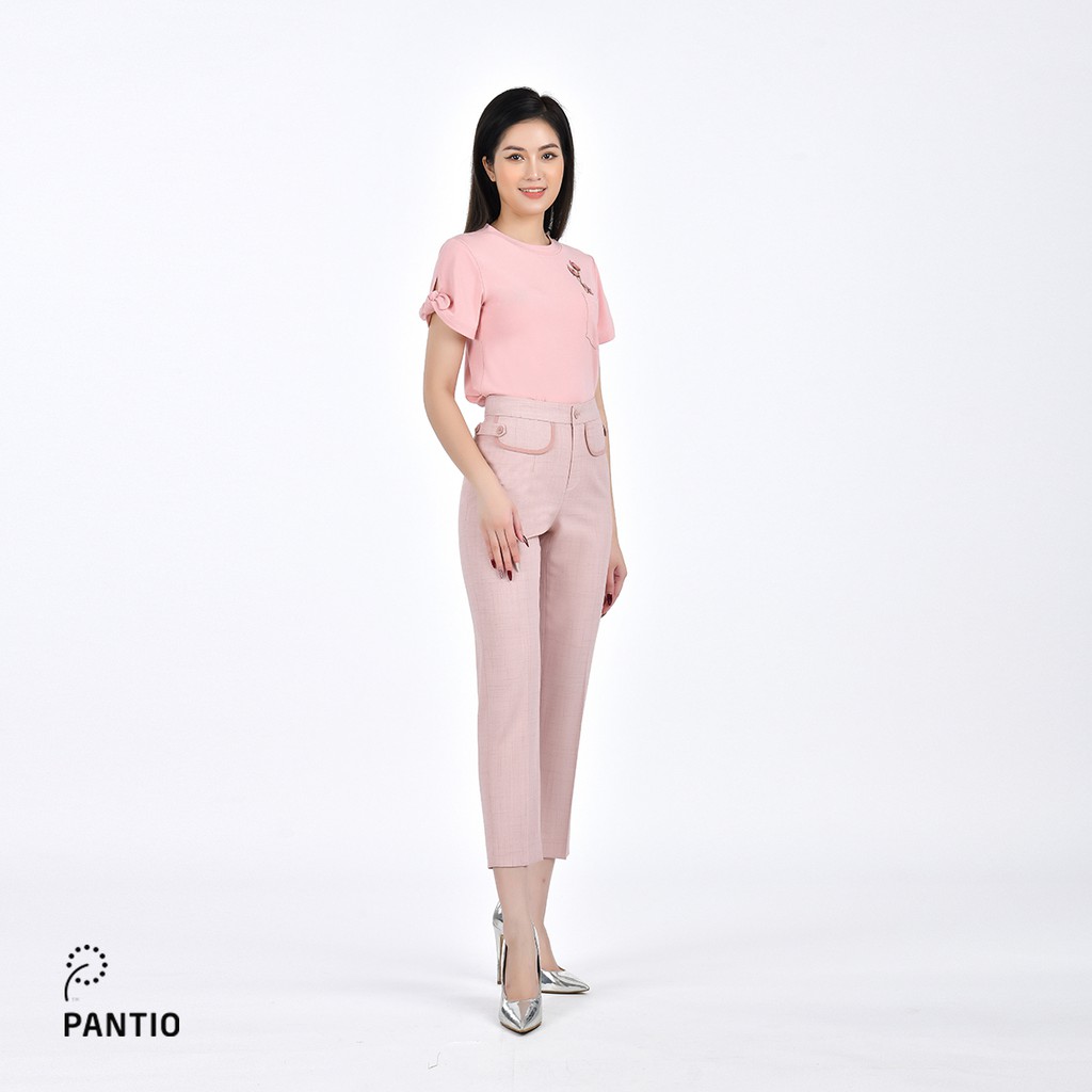 Quần dài nữ chất liệu tuýt-si, dáng ống đứng FQD9848 - PANTIO