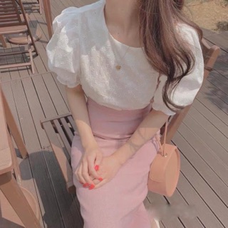 SET CÔNG SỞ ÁO LƯỚI MIX CHÂN VÁY