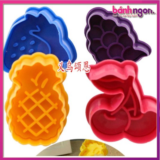 Bộ Cutter Nhấn Bánh Quy 3D hình Quả Dứa