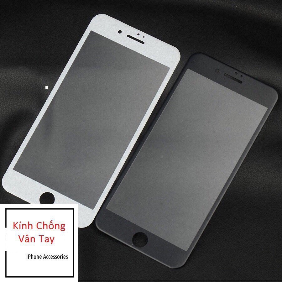 Kính Cường Lực iphone Nhám Chống Vân Tay Tặng Kèm Giấy Lau 7plus/8plus/x/xs/xsmax/11/12/13/14/pro/promax - BAOANNSHOP