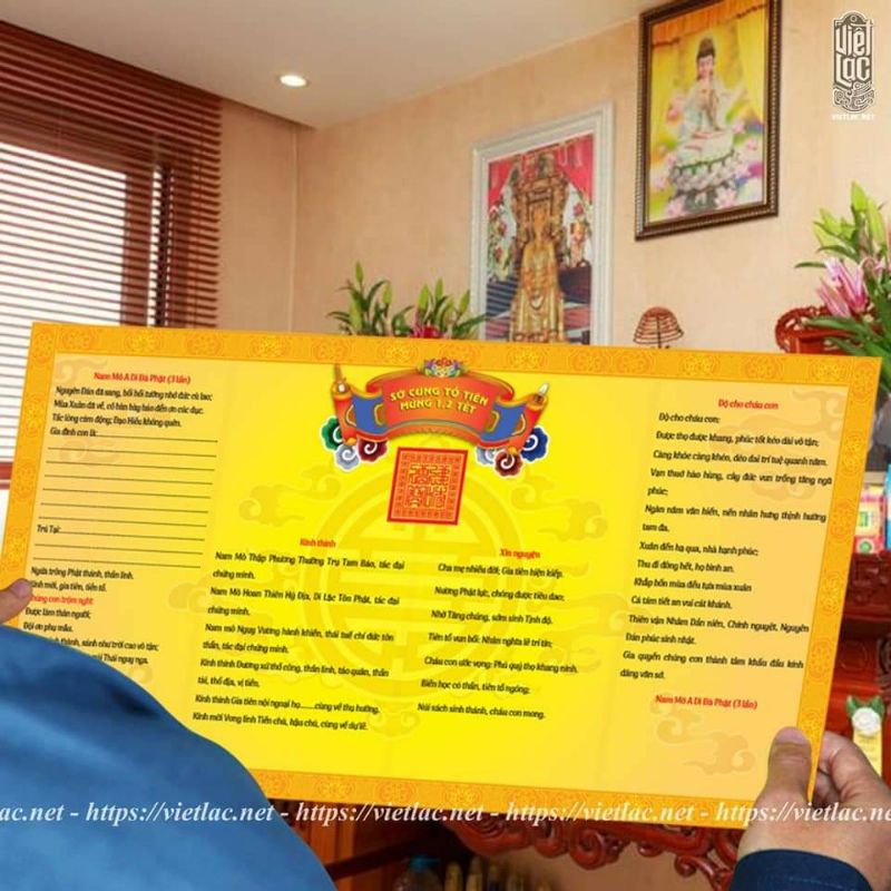 Bộ sớ Tết, văn khấn cổ truyền giành cho các ngày lễ, tết, cúng, giỗ, hóa vàng, cầu an, thần tài