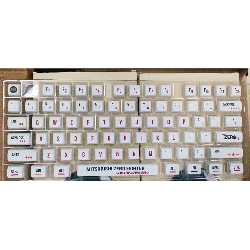 Bộ keycap XM Mitsubishi Zero Fighter XDA profile thick PBT | BigBuy360 - bigbuy360.vn