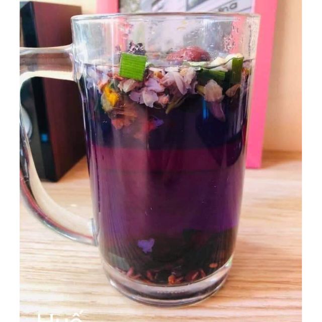 1 kg Trà hoa ngũ vị (Đậu đen, gạo lứt, hoa nhài, hoa đậu biếc, hoa hồng lá dứa)