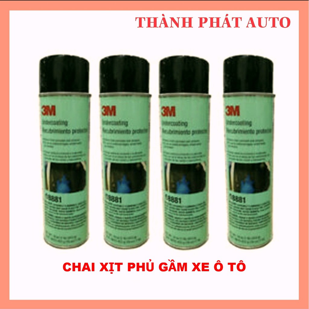 Xịt  phủ gầm ô tô xe hơi chống ồn, chống gỉ sét gầm hốc bánhs xe chính hãng 3M, bảo dưỡng khoan máy CHỨNG NHẬN BỞI SGS