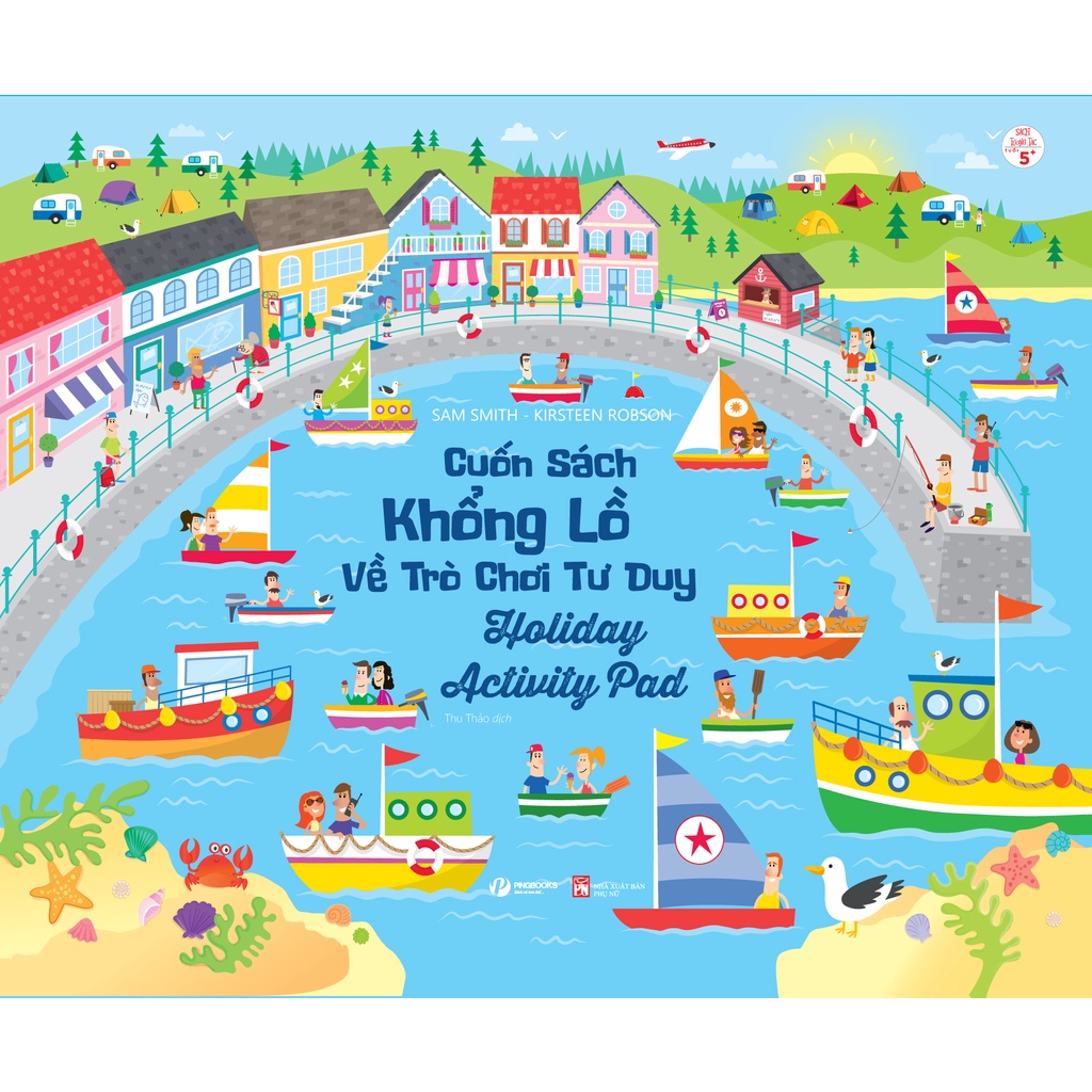 Sách - Cuốn sách khổng lồ về trò chơi tư duy: Holiday Cctivity Pad