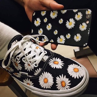 [ẢNH THẬT+Freeship] Giày Vans hoa cúc full sz nữ