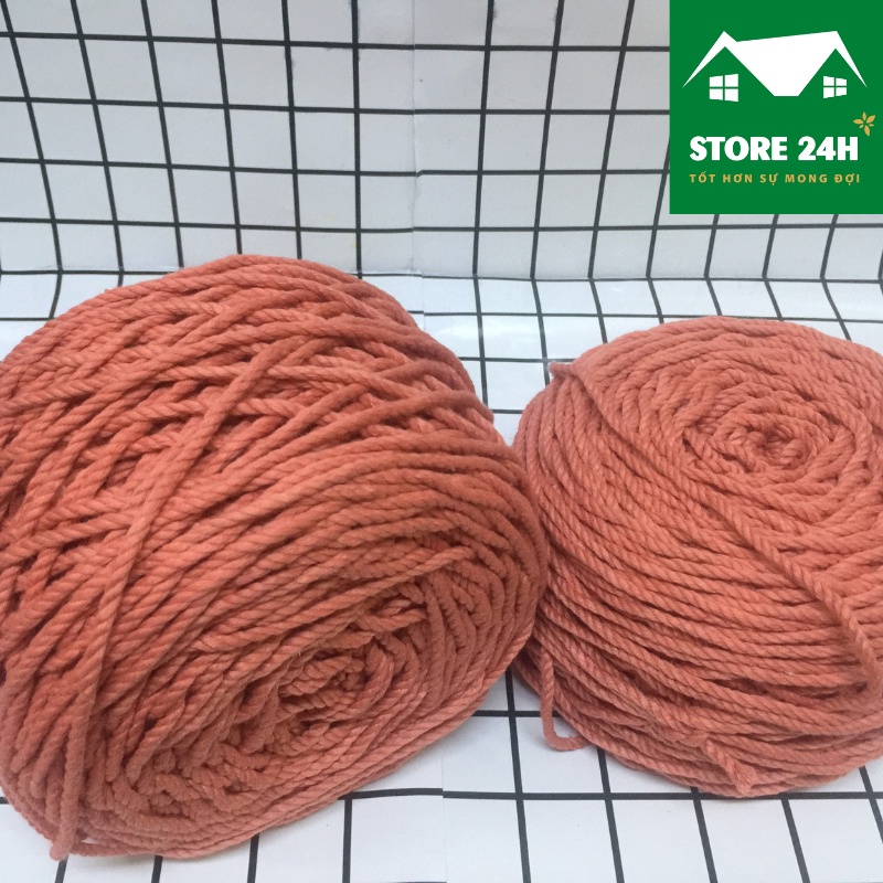 10 mét dây thừng cotton màu 1 xoắn, nguyên liệu làm macrame, làm rèm treo, phối màu đa dạng I Store 24h