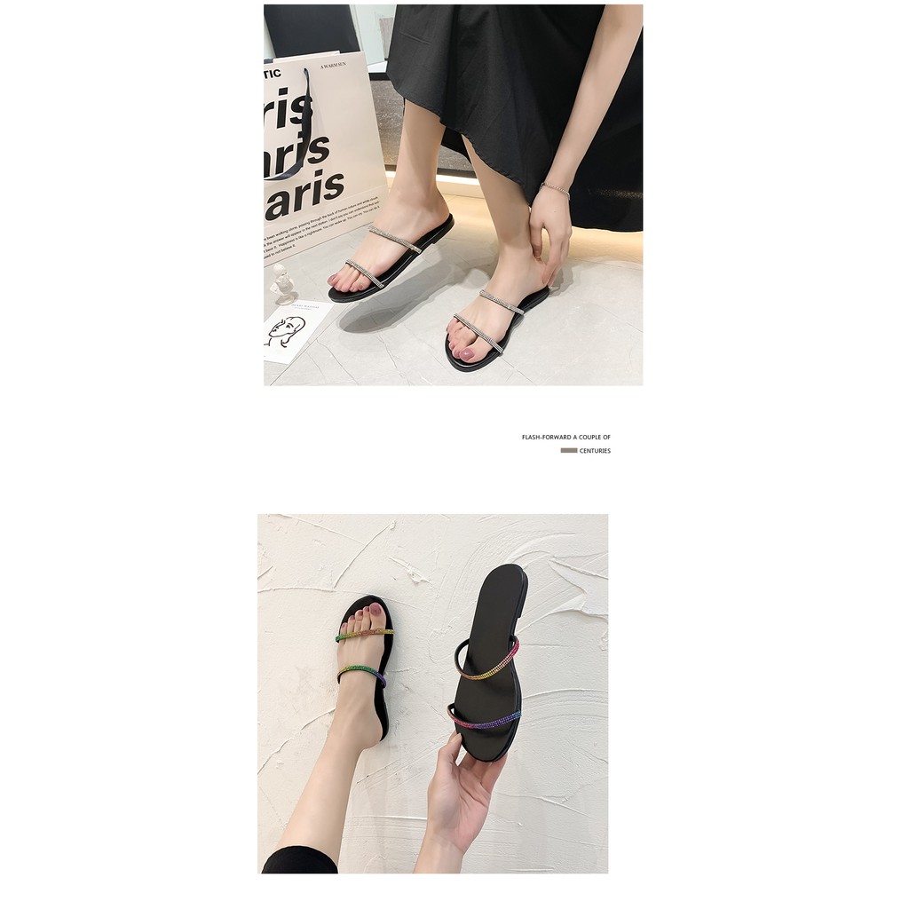 Dép xỏ ngón đính đá thời trang nữ size 35-43