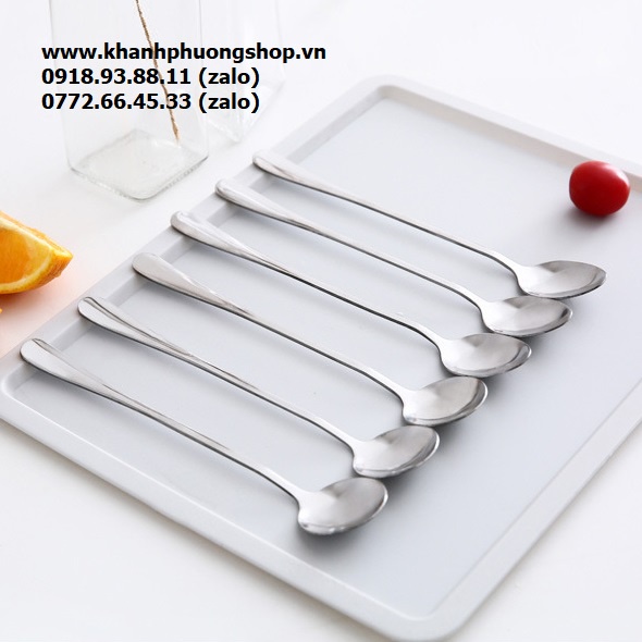 Muỗng cà phê inox loại dài 20cm - muỗng cà phê inox loại dài