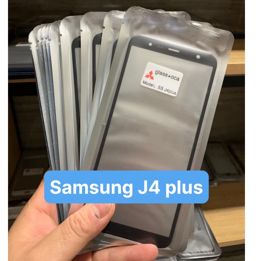 Kính ép liền keo điện thoại samsung J4 plus / J6 plus / J4 core