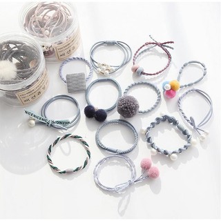 Set 12 dây buộc tóc KUTE, dây cột tóc
