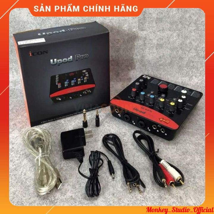 Soundcard ICON UPOD PRO ️ ⚡BH 1 NĂM⚡  Dùng Thu Âm Hát Livestream Âm Thanh Stereo 2 Kênh Sống Động Cực Hay