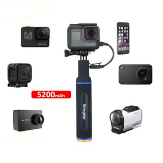 TAY CẦM GOPRO VÀ ACTION CAM TÍCH HỢP PIN KINGMA