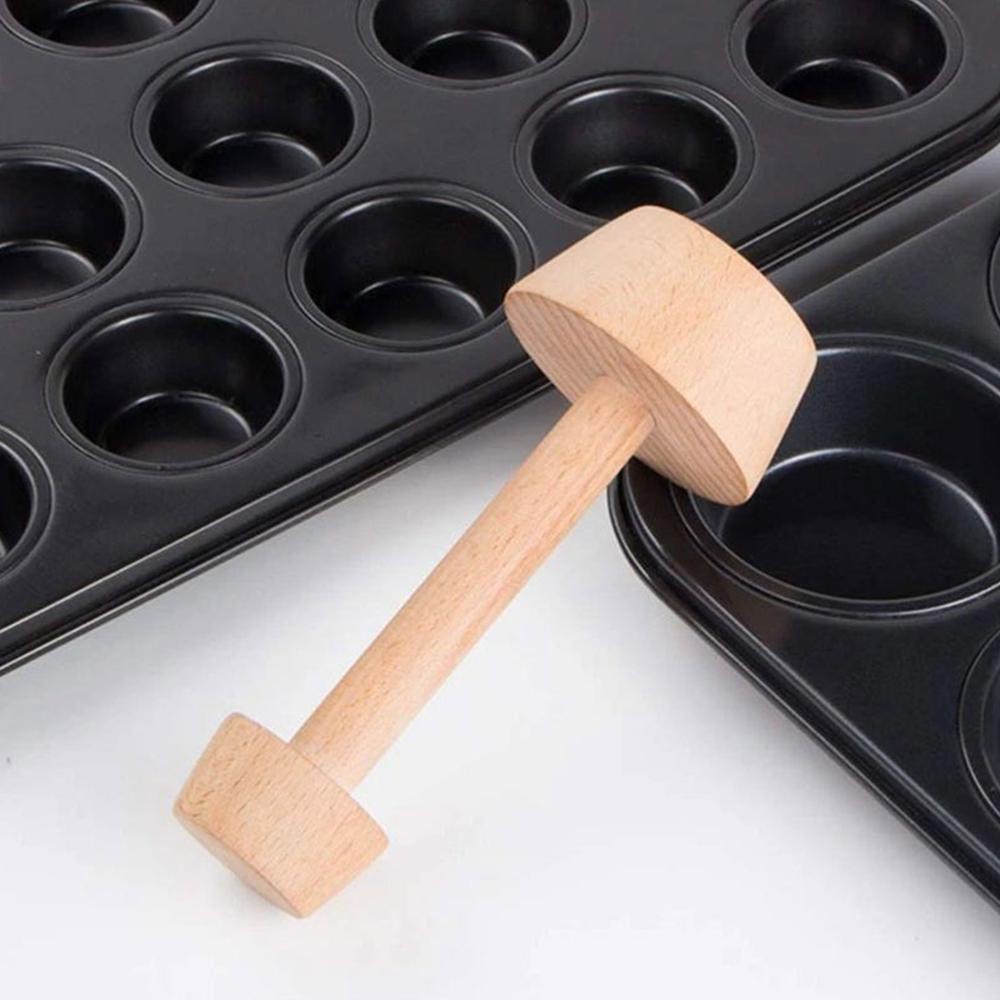 Khuôn Làm Bánh Tart Trứng Bằng Gỗ Tiện Dụng