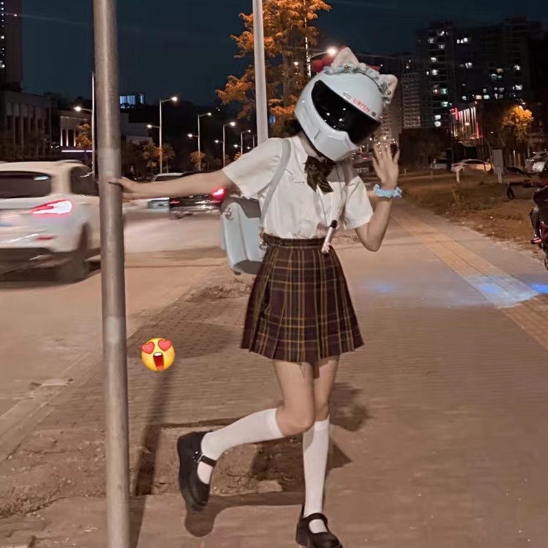 Mũ Bảo Hiểm Hình Tai Mèo Đội Mũ Bảo Hiểm Đáng Yêu Cho Nữ