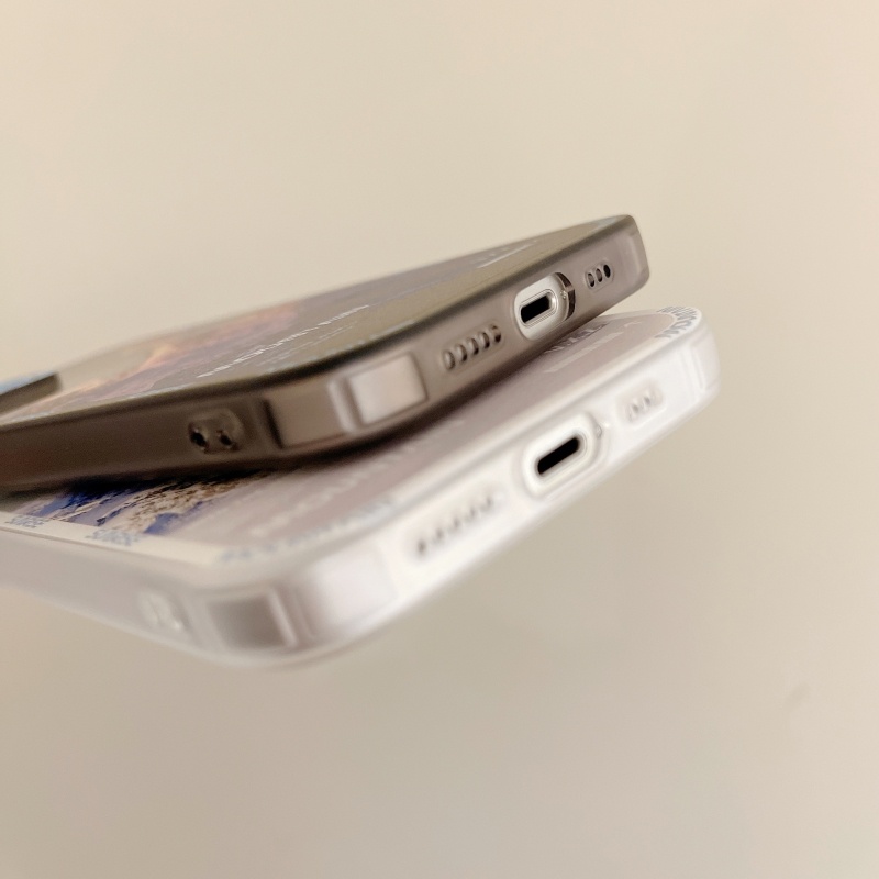 Ốp Điện Thoại Mềm Họa Tiết Núi Tuyết Nhiều Màu Cho iPhone 14 13 12 11 Pro Max Mini XS XR X 8 7 Plus + SE 2020