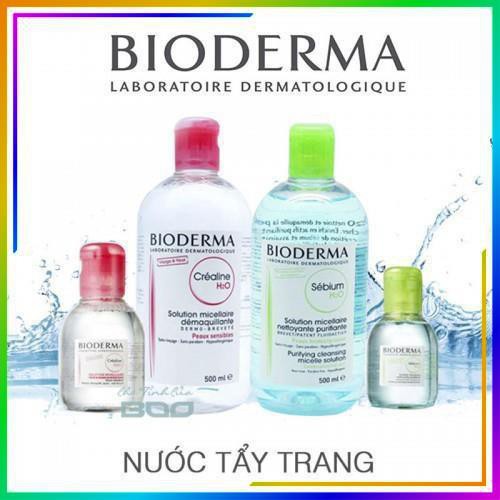 Nước Tẩy Trang Bioderma [CHÍNH HÃNG] Créaline H2O Nắp Bật Bản Mới Nhất, Nước Tẩy Trang Dành Cho Da Nhờn Mụn Bioderma