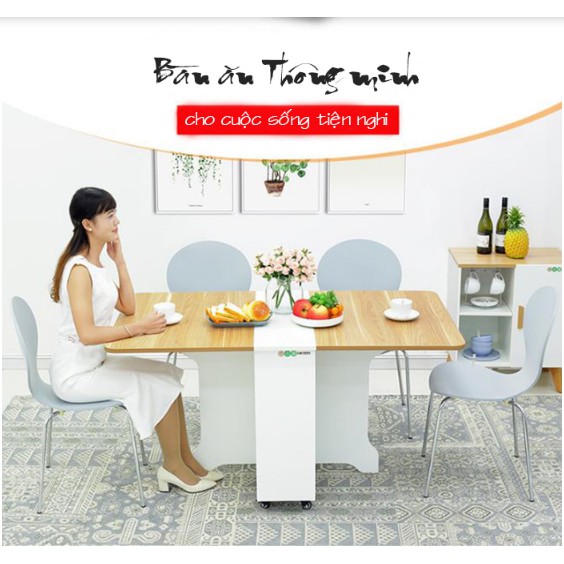 ⭐SALE SẬP SÀN⭐ BÀN ĂN THÔNG MINH IGEA (kèm bánh xe) BATM5 | BigBuy360 - bigbuy360.vn