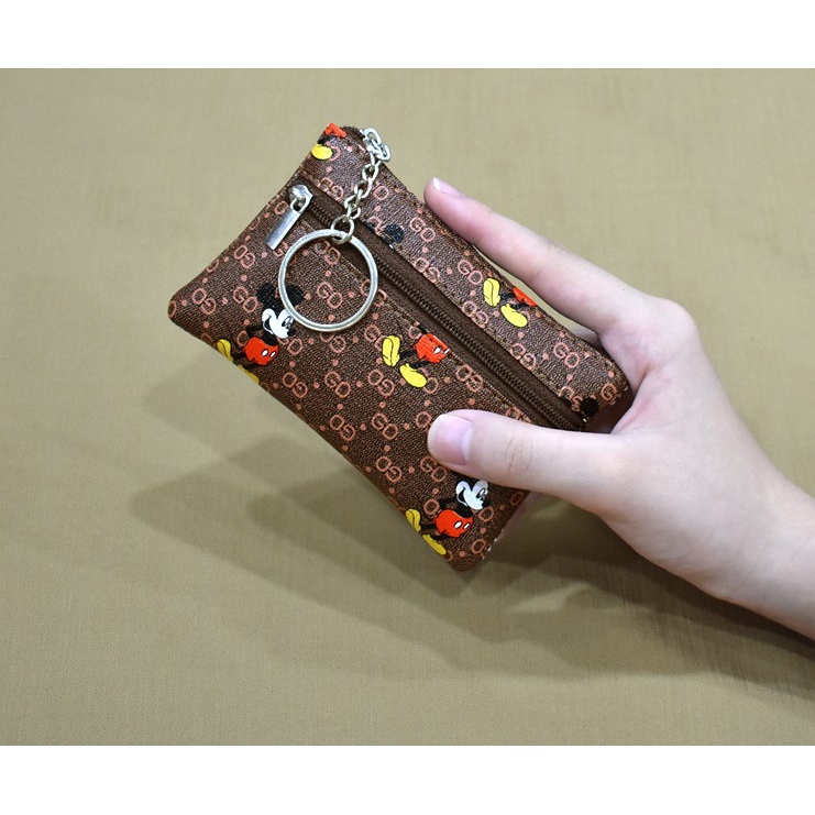 Ví móc khóa thời trang chất liệu da PU Unisex VMK01
