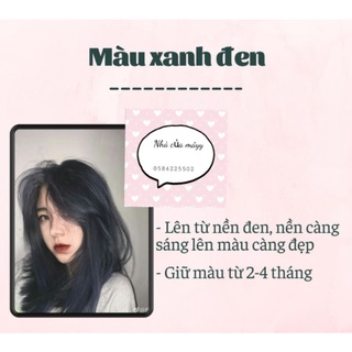 Thuốc nhuộm tóc xanh đen