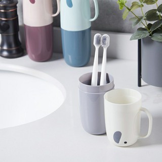 Cốc Đựng Bàn Chải Đánh Răng Có Nắp Đậy An Toàn Chống Vi Khuẩn Hình Chú Voi
