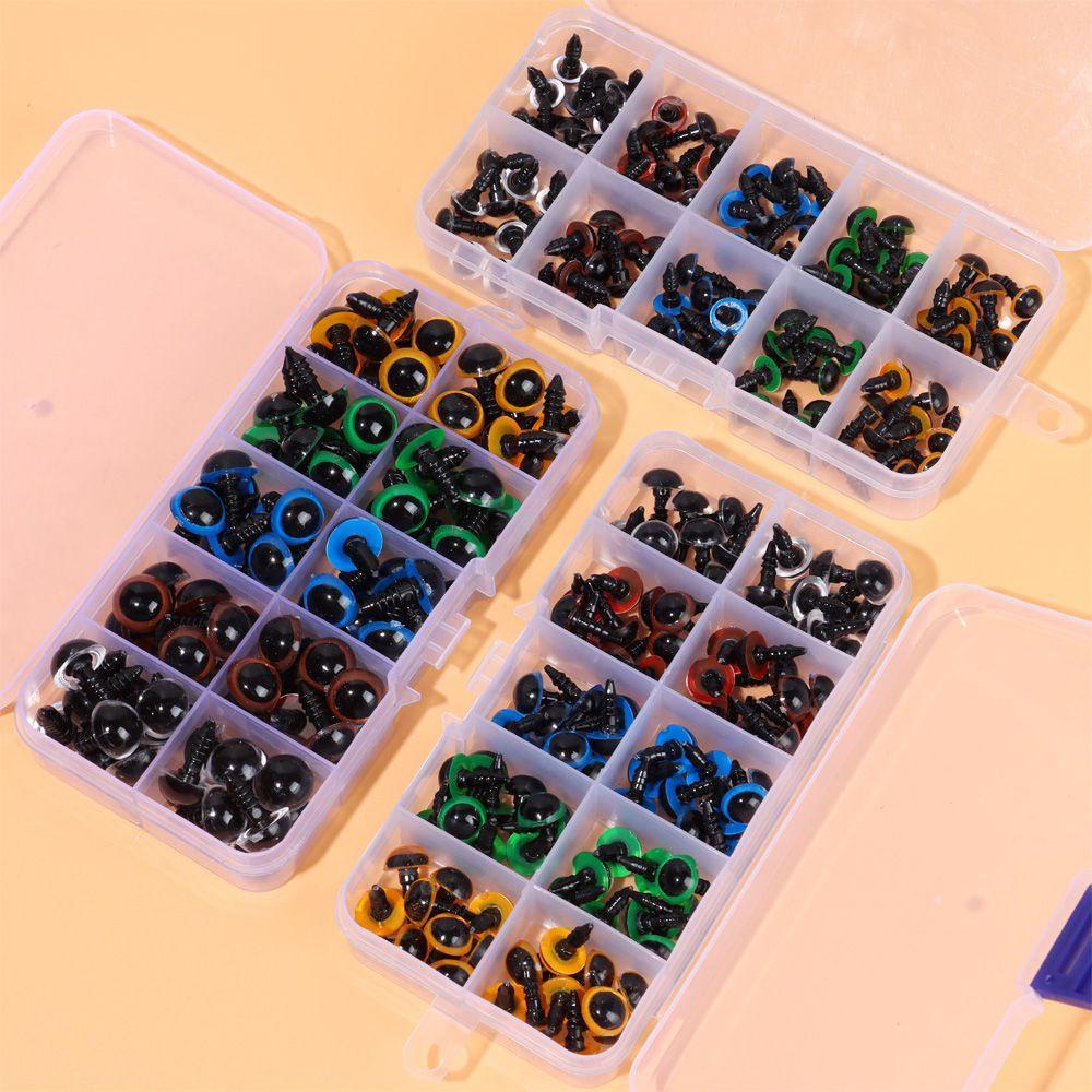 Bộ 100 Mắt Nhựa Nhiều Màu Sắc Dùng Đan Móc Đồ Chơi An Toàn Tiện Dụng