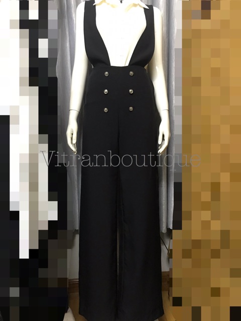 [MAY THEO SỐ ĐO] Quần yếm ống suông 6 nút, dáng rũ | BigBuy360 - bigbuy360.vn