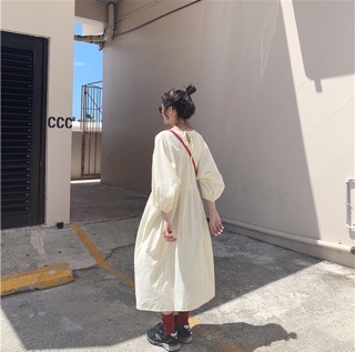 Đầm babydoll dài ulzzang