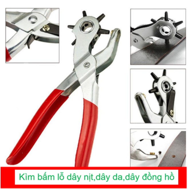 Kìm Bấm Lỗ Thắt Lưng, Bấm Lỗ Dây Đồng Hồ Và Các Loại Đồ Da Sắc Bén