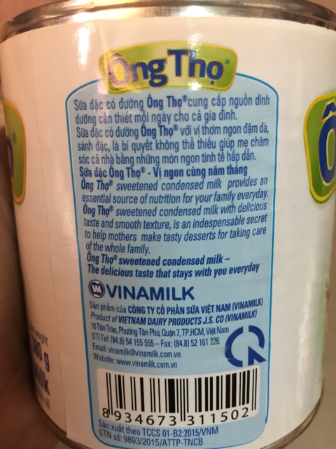 Sữa ông thọ trắng chữ xanh