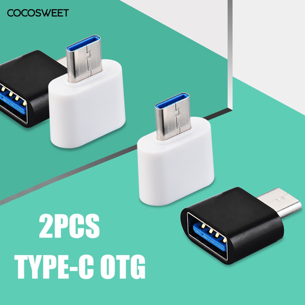 Set 2 Đầu Chuyển Đổi Tốc Độ Cao Type C Sang Usb Otg Chuyên Dụng Cho Chuột Máy Tính