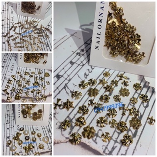 Set phụ kiện trang trí móng tay 3d bằng kim loại sang trọng