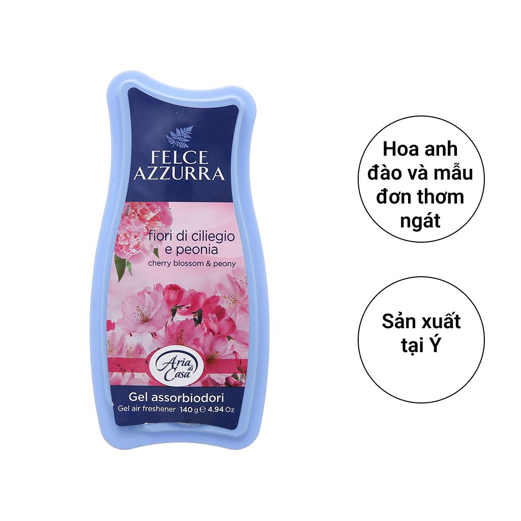 Sáp thơm phòng nước hoa Felce Azzurra Hoa anh đào &amp; mẫu đơn 140g